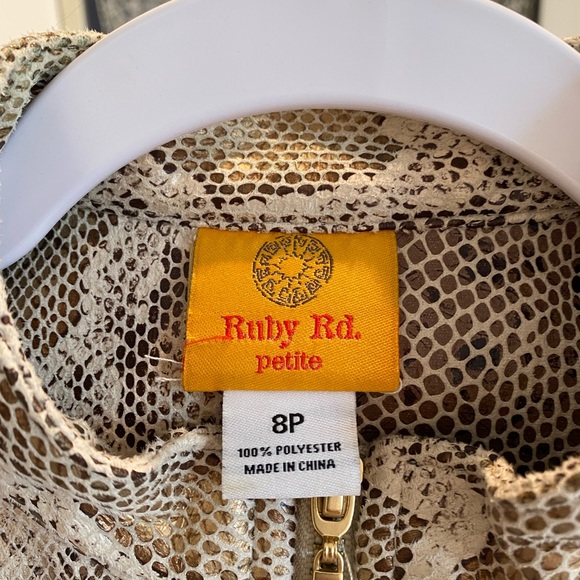 Ruby Rd Snakeskin Print Jacket - Picture 3 of 3